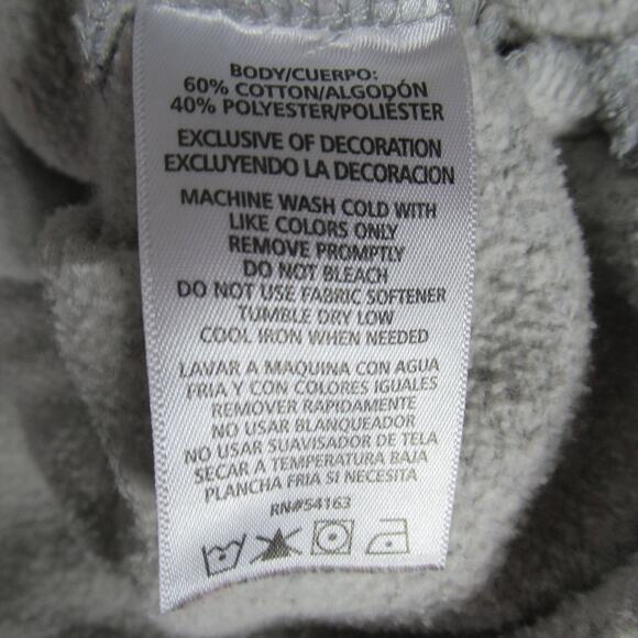 Calvin Klein Sweatshirt Womens Size M Gray Leopard Print Fleece Mock Neck Logo - Picture 9 of 10